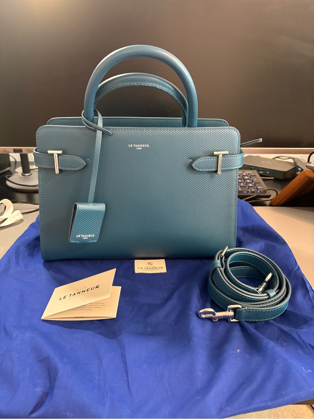 Le Tanneur Emilie Medium in Signature T Leather